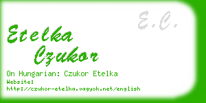 etelka czukor business card